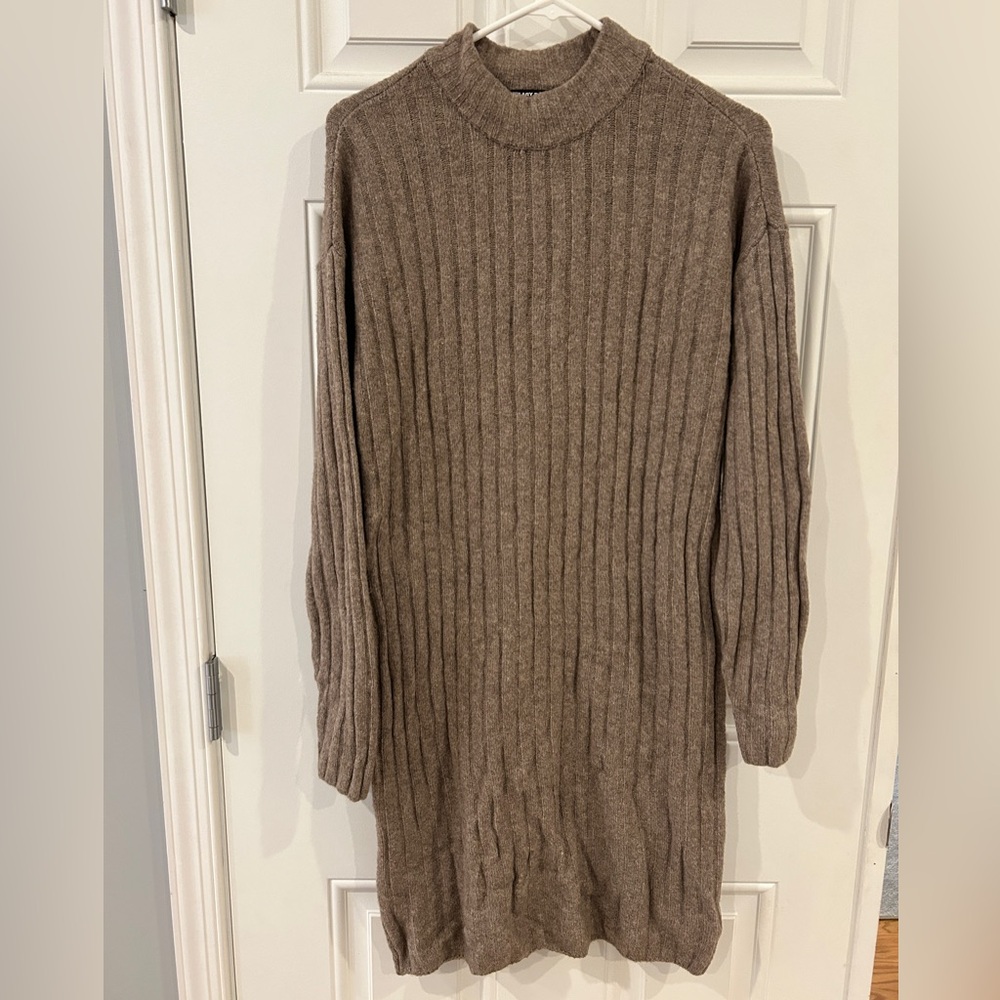 Hilary Radley Sweater Dress Taupe - size small